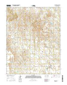 Hardtner Kansas Current topographic map, 1:24000 scale, 7.5 X 7.5 Minute, Year 2015