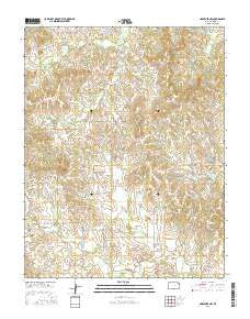 Hardtner NW Kansas Current topographic map, 1:24000 scale, 7.5 X 7.5 Minute, Year 2015