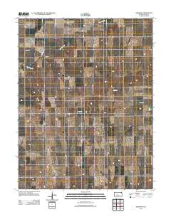 Hargrave Kansas Historical topographic map, 1:24000 scale, 7.5 X 7.5 Minute, Year 2012