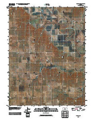 Harlan Kansas Historical topographic map, 1:24000 scale, 7.5 X 7.5 Minute, Year 2009