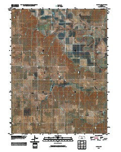 Harlan Kansas Historical topographic map, 1:24000 scale, 7.5 X 7.5 Minute, Year 2009