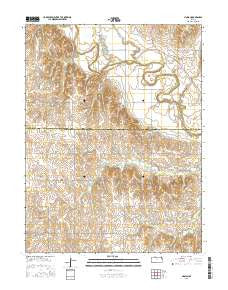 Harlan Kansas Current topographic map, 1:24000 scale, 7.5 X 7.5 Minute, Year 2015
