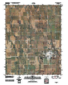 Harper Kansas Historical topographic map, 1:24000 scale, 7.5 X 7.5 Minute, Year 2010