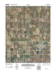 Harper Kansas Historical topographic map, 1:24000 scale, 7.5 X 7.5 Minute, Year 2012