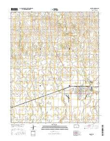 Harper Kansas Current topographic map, 1:24000 scale, 7.5 X 7.5 Minute, Year 2015
