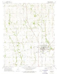 Harper Kansas Historical topographic map, 1:24000 scale, 7.5 X 7.5 Minute, Year 1973