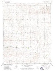 Harris Draw East Kansas Historical topographic map, 1:24000 scale, 7.5 X 7.5 Minute, Year 1979