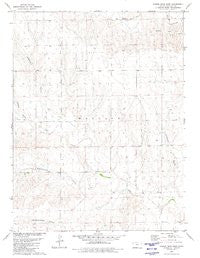 Harris Draw East Kansas Historical topographic map, 1:24000 scale, 7.5 X 7.5 Minute, Year 1979