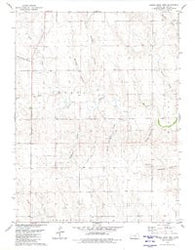 Harris Draw West Kansas Historical topographic map, 1:24000 scale, 7.5 X 7.5 Minute, Year 1979