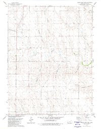 Harris Draw West Kansas Historical topographic map, 1:24000 scale, 7.5 X 7.5 Minute, Year 1979