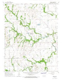 Harris Kansas Historical topographic map, 1:24000 scale, 7.5 X 7.5 Minute, Year 1966