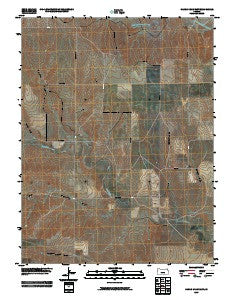 Harris Draw East Kansas Historical topographic map, 1:24000 scale, 7.5 X 7.5 Minute, Year 2009