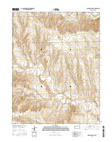 Harris Draw East Kansas Current topographic map, 1:24000 scale, 7.5 X 7.5 Minute, Year 2015
