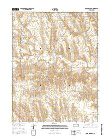 Harris Draw West Kansas Current topographic map, 1:24000 scale, 7.5 X 7.5 Minute, Year 2015