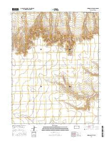 Harrison Flats Kansas Current topographic map, 1:24000 scale, 7.5 X 7.5 Minute, Year 2015