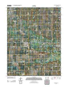 Hartford Kansas Historical topographic map, 1:24000 scale, 7.5 X 7.5 Minute, Year 2012