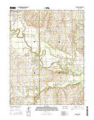 Hartford Kansas Current topographic map, 1:24000 scale, 7.5 X 7.5 Minute, Year 2015