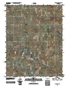 Harveyville Kansas Historical topographic map, 1:24000 scale, 7.5 X 7.5 Minute, Year 2009