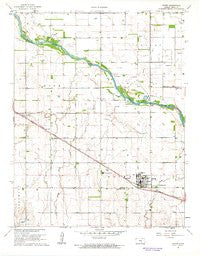 Haven Kansas Historical topographic map, 1:24000 scale, 7.5 X 7.5 Minute, Year 1961