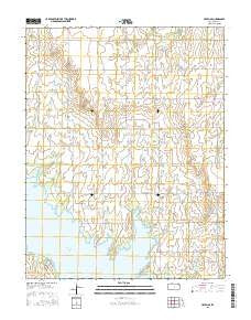 Haven SE Kansas Current topographic map, 1:24000 scale, 7.5 X 7.5 Minute, Year 2015