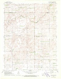 Haviland NW Kansas Historical topographic map, 1:24000 scale, 7.5 X 7.5 Minute, Year 1968