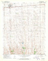 Haviland Kansas Historical topographic map, 1:24000 scale, 7.5 X 7.5 Minute, Year 1968