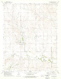 Hay Canyon Kansas Historical topographic map, 1:24000 scale, 7.5 X 7.5 Minute, Year 1974