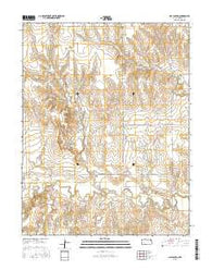 Hay Canyon Kansas Current topographic map, 1:24000 scale, 7.5 X 7.5 Minute, Year 2015