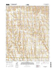 Hay Hollow Kansas Current topographic map, 1:24000 scale, 7.5 X 7.5 Minute, Year 2015