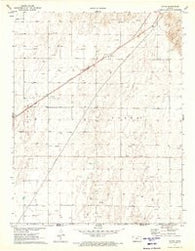 Hayne Kansas Historical topographic map, 1:24000 scale, 7.5 X 7.5 Minute, Year 1971