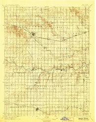 Hays Kansas Historical topographic map, 1:125000 scale, 30 X 30 Minute, Year 1896