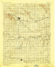 Hays Kansas Historical topographic map, 1:125000 scale, 30 X 30 Minute, Year 1896