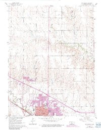 Hays North Kansas Historical topographic map, 1:24000 scale, 7.5 X 7.5 Minute, Year 1961