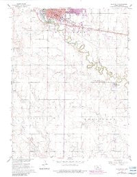 Hays South Kansas Historical topographic map, 1:24000 scale, 7.5 X 7.5 Minute, Year 1961