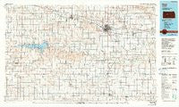 Hays Kansas Historical topographic map, 1:100000 scale, 30 X 60 Minute, Year 1985