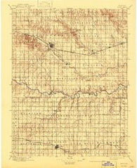 Hays Kansas Historical topographic map, 1:125000 scale, 30 X 30 Minute, Year 1896