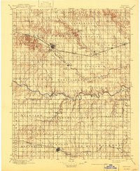 Hays Kansas Historical topographic map, 1:125000 scale, 30 X 30 Minute, Year 1896