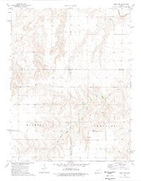 Healy NW Kansas Historical topographic map, 1:24000 scale, 7.5 X 7.5 Minute, Year 1974