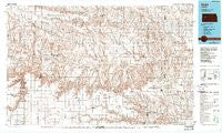 Healy Kansas Historical topographic map, 1:100000 scale, 30 X 60 Minute, Year 1985