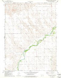 Heinzelman Canyon Kansas Historical topographic map, 1:24000 scale, 7.5 X 7.5 Minute, Year 1976