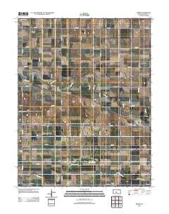 Heizer Kansas Historical topographic map, 1:24000 scale, 7.5 X 7.5 Minute, Year 2012