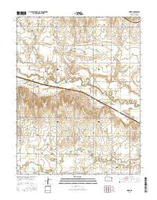 Heizer Kansas Current topographic map, 1:24000 scale, 7.5 X 7.5 Minute, Year 2015