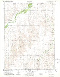 Henkle Canyon Kansas Historical topographic map, 1:24000 scale, 7.5 X 7.5 Minute, Year 1976