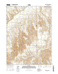 Henkle Canyon Kansas Current topographic map, 1:24000 scale, 7.5 X 7.5 Minute, Year 2015