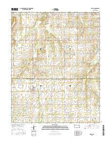 Hepler Kansas Current topographic map, 1:24000 scale, 7.5 X 7.5 Minute, Year 2015