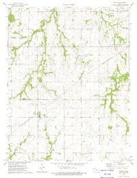 Hepler Kansas Historical topographic map, 1:24000 scale, 7.5 X 7.5 Minute, Year 1973