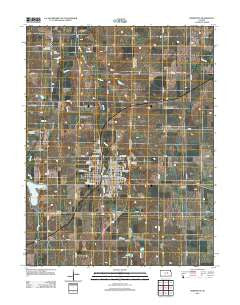 Herington Kansas Historical topographic map, 1:24000 scale, 7.5 X 7.5 Minute, Year 2012