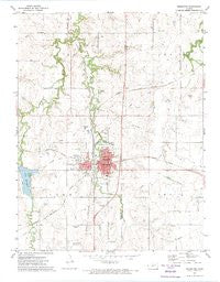 Herington Kansas Historical topographic map, 1:24000 scale, 7.5 X 7.5 Minute, Year 1972