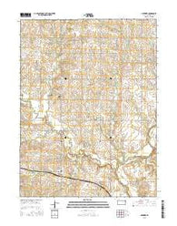 Herkimer Kansas Current topographic map, 1:24000 scale, 7.5 X 7.5 Minute, Year 2015