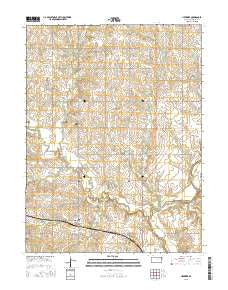 Herkimer Kansas Current topographic map, 1:24000 scale, 7.5 X 7.5 Minute, Year 2015